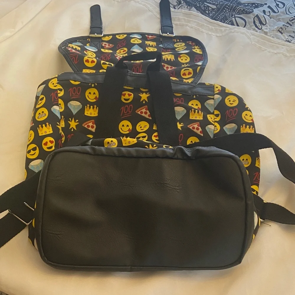 Emoji Print Backpack